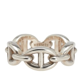 Hermes Chaine d'Ancre Enchaine Ring #51 SV925 Silver Women's HERMES