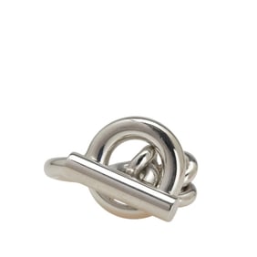 Hermes Croisette Ring #54 SV925 Silver Men's HERMES