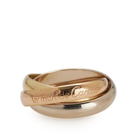Cartier Trinity Ring #50 in 18KYG Yellow Gold, 18KPG Pink and 18KWG White Gold for Women