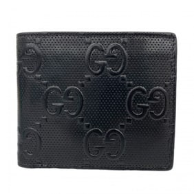 Gucci GG embossed leather wallet 625555, black, women's