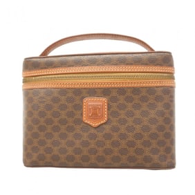 Celine Vanity Bag Macadam Brown Women's