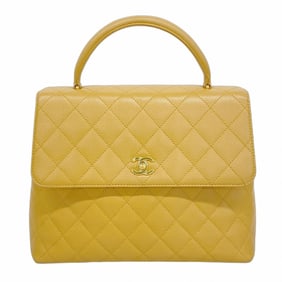 Chanel Matelasse Caviar Leather Handbag, Beige, Women's, P1386918