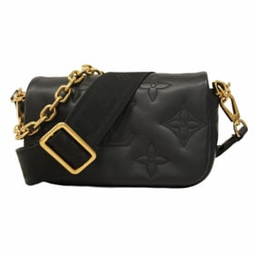 Louis Vuitton Bubble Glam Wallet-on-Strap Handbag M81398 Noir 2-Way Bag for Women P1275611