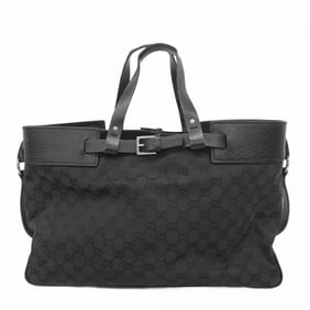Gucci GG Canvas Tote Bag 106251 Black Women's