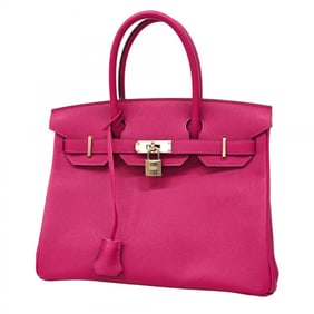 Hermes Hermès Birkin 30 handbag in Epsom leather with rose purple C stamp for women