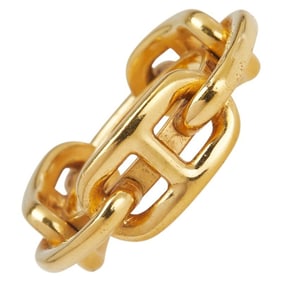 Hermes Lucade Chaine d'Ancre Scarf with Ring, Gold Plated, Women's
