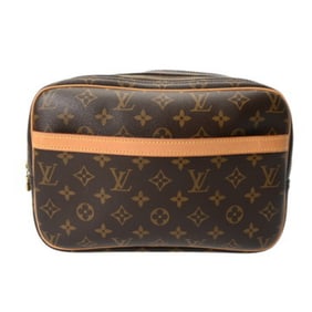 LOUIS VUITTON Monogram Reporter PM Brown M45254 Unisex Canvas Shoulder Bag