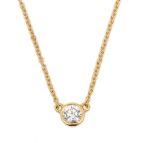 Tiffany & Co. By the Yard Necklace, 0.2ct Diamond, 18K Yellow Gold