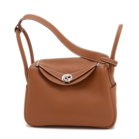 Hermes Hermès Lindy 26 Shoulder Bag, Taurillon Gold, Silver Hardware, K Stamp