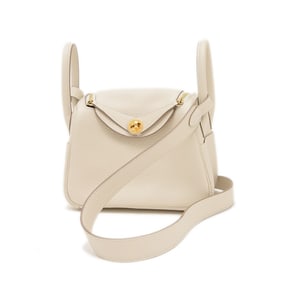 Hermes Hermès Lindy Mini Shoulder Bag in Taurillon Crepe with Gold Hardware and K Stamp