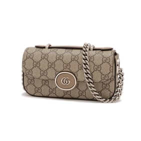 Gucci GG Supreme Chain Shoulder Bag, Beige, 760194