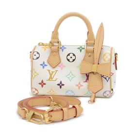 Louis Vuitton Monogram Multicolore LV×TM Nano Speedy Hand Shoulder Bag M13391