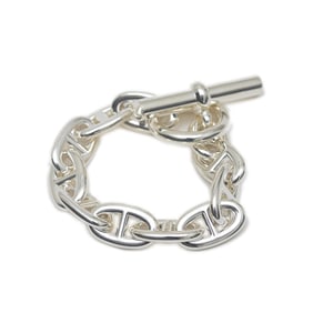 Hermes Chaine d'Ancre Bracelet TGM Silver SV925 10 Links