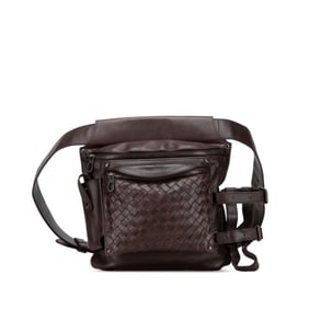 Bottega Veneta Intrecciato Waist Bag in Brown Leather for Women