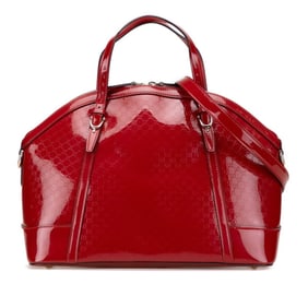 Gucci Micro Guccissima Handbag/Shoulder Bag 2WAY 309614 Red Patent Leather Women's GUCCI
