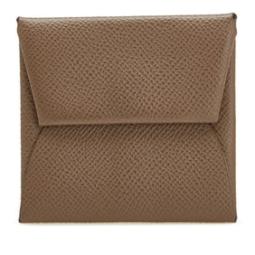 Hermès Bastia Wallet/Coin Purse Etoupe Gray Epsom Leather Women's HERMES