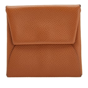 Hermès Bastia Wallet/Coin Purse Brown Epsom Leather Women's HERMES