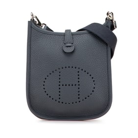 Hermes Hermès Evelyn TPM Crossbody Shoulder Bag in Grimistie Gray with Silver Hardware and