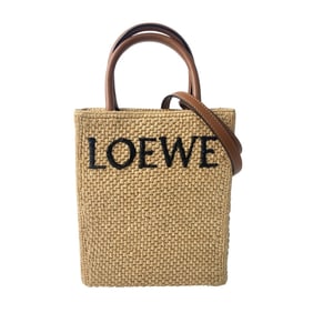 LOEWE Women's Standard A5 Tote Bag, Mini Shoulder Raffia Crossbody Bag