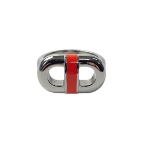 Hermes HERMES Women's Maillon Ring Stainless Steel T50 Approx.