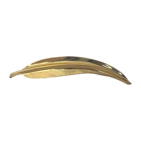Christian Dior Dior Women's Wing Motif Brooch in Plated Gold