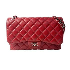 CHANEL Women's Double Flap Matelasse Shoulder Bag with Turn Lock, No. 14