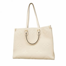 Louis Vuitton Monogram Empreinte On-the-Go GM M45081 Crème 2-Way Bag for Women