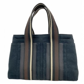 Hermes Hermès Troca Horizontal PM Canvas Handbag, Black, Women's