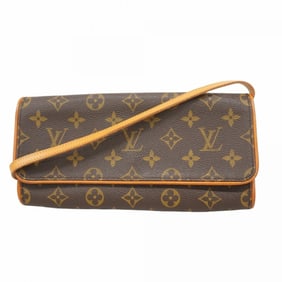 Louis Vuitton Monogram Pochette Twin GM Shoulder Bag M51852 Brown Women's
