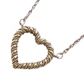 Tiffany Twisted Heart Necklace in 18K Yellow Gold and 925 Silver for Women