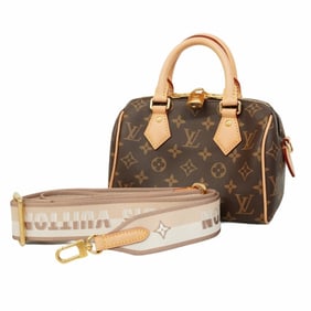 Louis Vuitton Monogram Speedy Bandouliere 20 Handbag M46222 Brown/Beige 2-Way Bag for Women