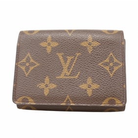 Louis Vuitton Monogram Envelope Carte de Visite Business Card Case M62920 Brown Men's/Women's