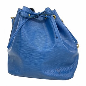 Louis Vuitton Epi Petit Noe Shoulder Bag M44105 Toledo Blue for Women