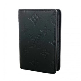 Louis Vuitton Monogram Shadow Organizer de Poche M62899 Black Men's Business Card Case
