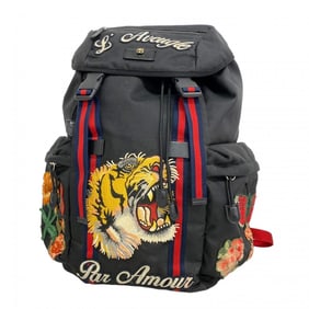 Gucci Backpack/Daypack Sherry Line 429037 Nylon Black Men's