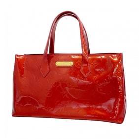 Louis Vuitton Vernis Wilshire PM Handbag M93642 Pomme d'Amour for Women