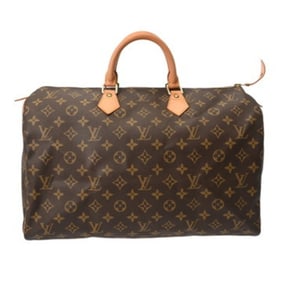 LOUIS VUITTON Monogram Speedy 40 Brown M41522 Women's Canvas Handbag