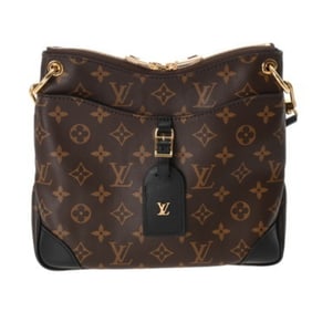 LOUIS VUITTON Monogram Odeon NM PM Brown/Noir M45353 Women's Canvas Shoulder Bag