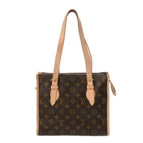 LOUIS VUITTON Monogram Popincourteau Brown M40007 Women's Canvas Handbag