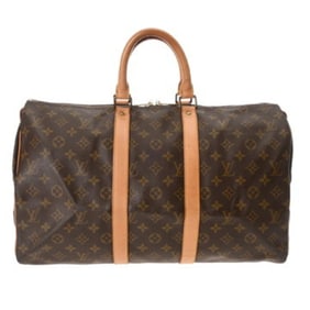 LOUIS VUITTON Monogram Keepall 45 Brown M41428 Unisex Canvas Boston Bag