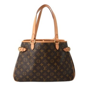 LOUIS VUITTON Monogram Batignolles Horizontal Brown M51154 Women's Canvas Tote Bag