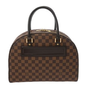 LOUIS VUITTON Damier Nolita Brown N41455 Unisex Canvas Handbag