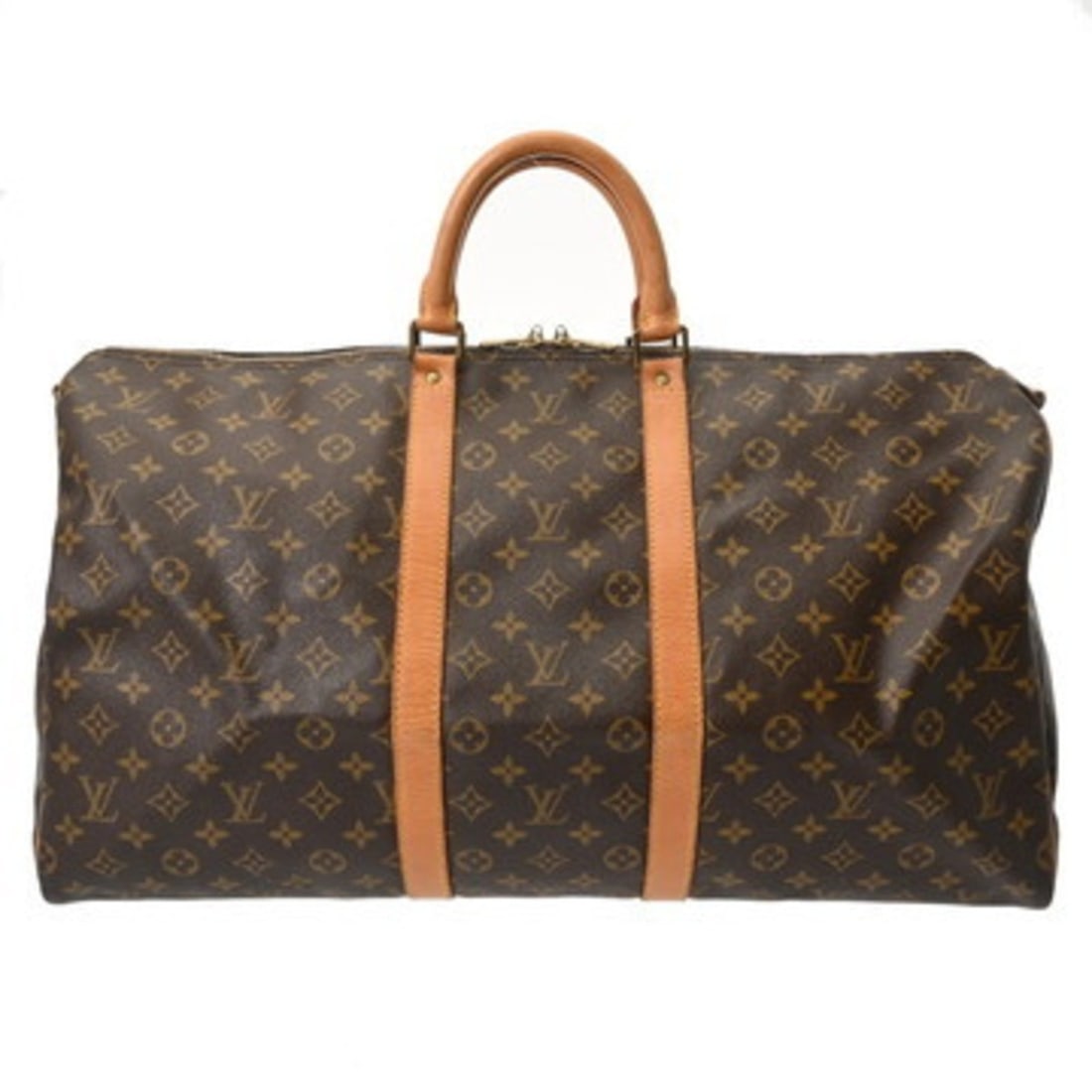 LOUIS VUITTON Monogram Keepall Bandouliere 55 Brown M41414 Unisex Canvas Boston Bag (1 of 13)