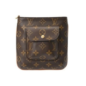 LOUIS VUITTON Monogram Partition Brown M51901 Women's Canvas Pouch