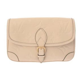 LOUIS VUITTON Monogram Empreinte Diane Creme M46388 Women's Leather Shoulder Bag