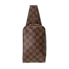 LOUIS VUITTON Damier Geronimos Mid-Model Brown N51994 Men's Canvas Body Bag