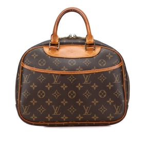 Louis Vuitton Monogram Trouville Handbag M42228 Brown PVC Leather Women's LOUIS VUITTON