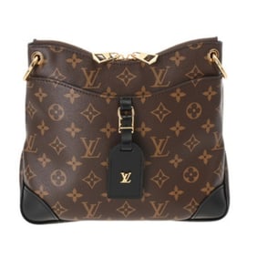 LOUIS VUITTON Monogram Odeon NM PM Noir M45353 Women's Canvas Shoulder Bag