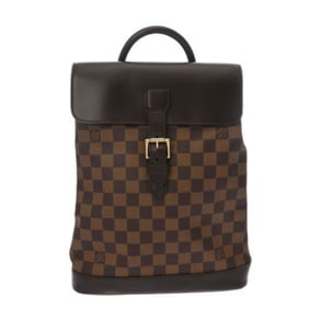 LOUIS VUITTON Damier Soho Brown N51132 Women's Canvas Backpack/Daypack