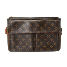 LOUIS VUITTON Monogram Viva Cite GM Brown M51163 Women's Canvas Shoulder Bag